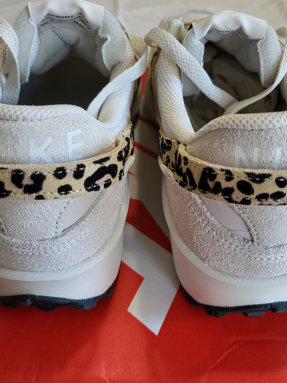 *NEW* Nike Waffle Debut White Leopard Print Women's Size 9 Men's Size 11.5 w/Box - Picture 4 of 8